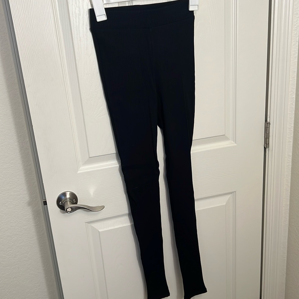 Black Naked Wardrobe ribbed leggings
